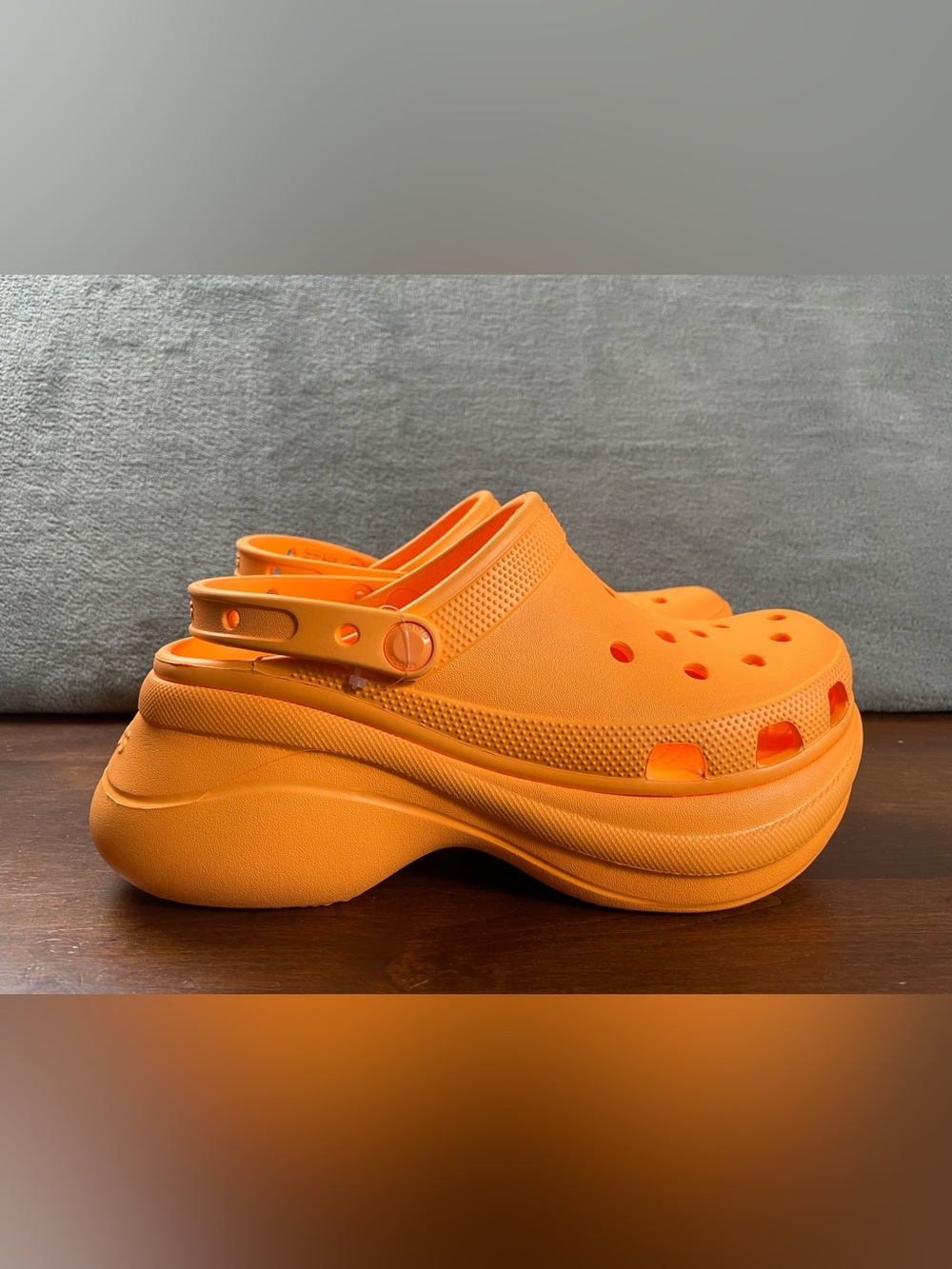 Crocs Tall Platform Clog Shoes 206302 Orangesicle Orange Women’s Size 10 NWOT